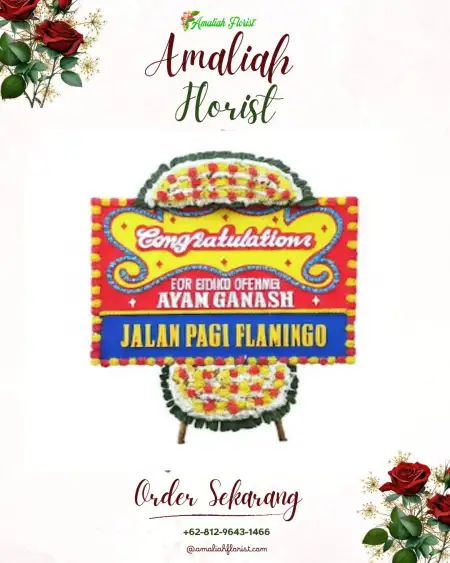 Sewa Papan Bunga Gamel